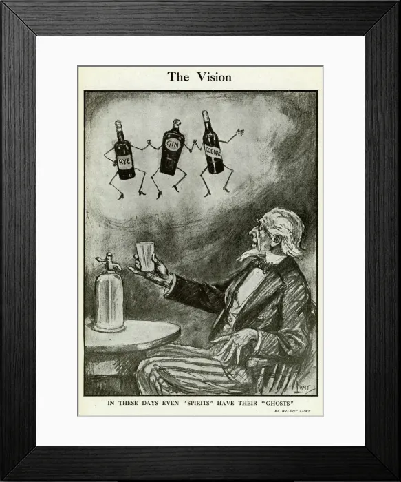 Framed Print : Prohibition -The vision 1920 Framed Print : Prohibition -The vision 1920