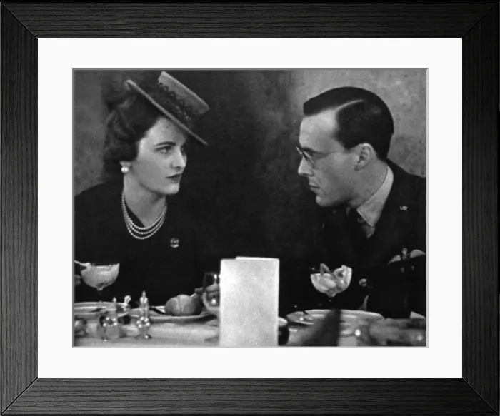 Framed Print : Mrs Charles Sweeny with Prince Bernhard of Netherlands