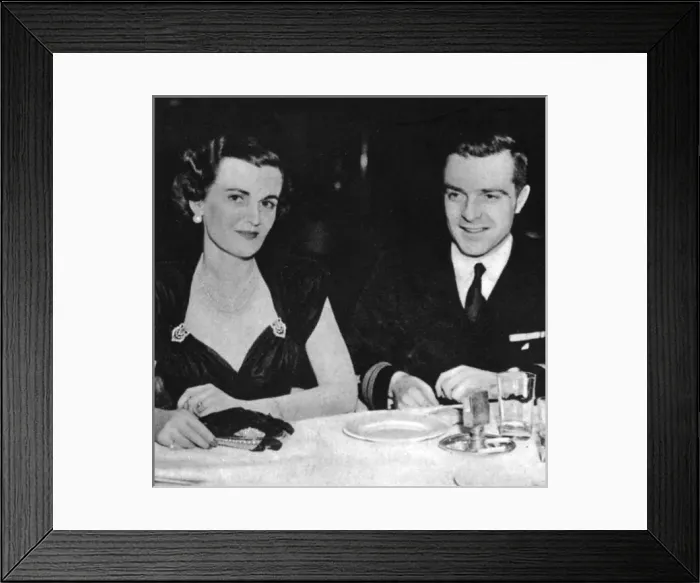 Framed Print : Mrs Charles Sweeny & Lt. Hoguet, US Navy Framed Print : Mrs Charles Sweeny & Lt. Hoguet, US Navy