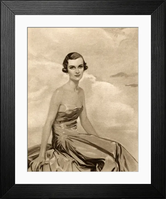 Framed Print : Mrs Charles Sweeny by M. Baynon Copeland