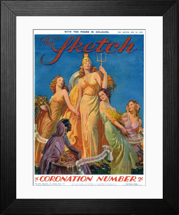 Framed Print : The Sketch Coronation Number, 1937
