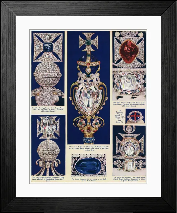 Framed Print : Coronation regalia jewels Framed Print : Coronation regalia jewels