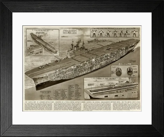 Framed Print : Capital ship of a modern battle fleet by G. H. Davis Framed Print : Capital ship of a modern battle fleet by G. H. Davis