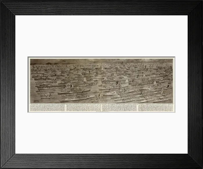 Framed Print : The Queens Ships by G. H. Davis Framed Print : The Queens Ships by G. H. Davis