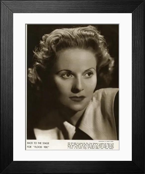 Framed Print : Ann Todd in 1938 Framed Print : Ann Todd in 1938