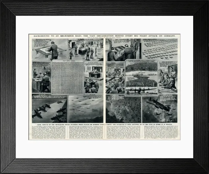 Framed Print : Night attacks on Germany by G. H. Davis Framed Print : Night attacks on Germany by G. H. Davis