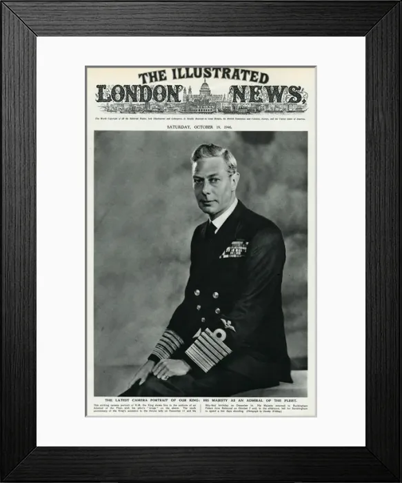 Framed Print : King George VI as Admiral of the Fleet Framed Print : King George VI as Admiral of the Fleet