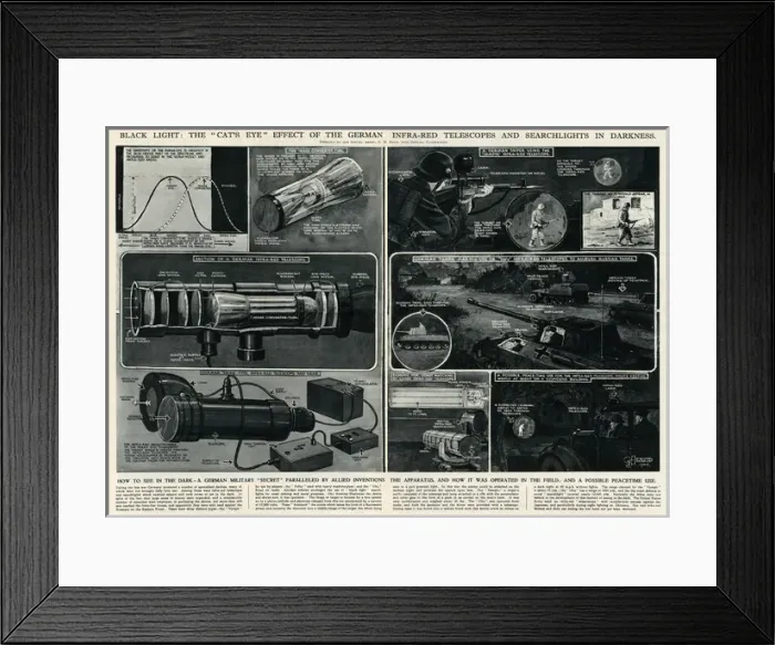 Framed Print : German infra-red equipment by G. H. Davis Framed Print : German infra-red equipment by G. H. Davis