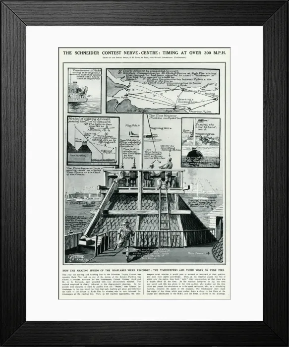 Framed Print : Schneider contest nerve centre by G. H. Davis Framed Print : Schneider contest nerve centre by G. H. Davis