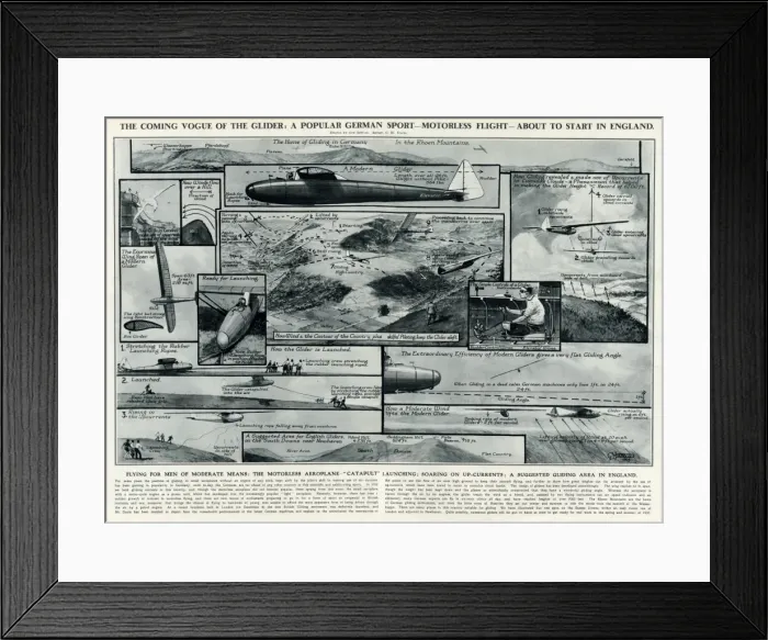 Framed Print : A popular new sport, the glider, by G. H. Davis Framed Print : A popular new sport, the glider, by G. H. Davis