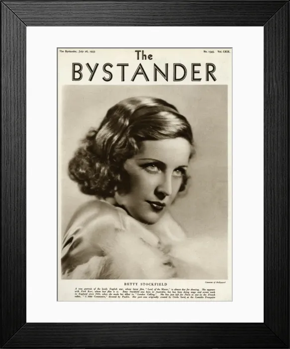 Framed Print : Betty Stockfield, English actress Framed Print : Betty Stockfield, English actress