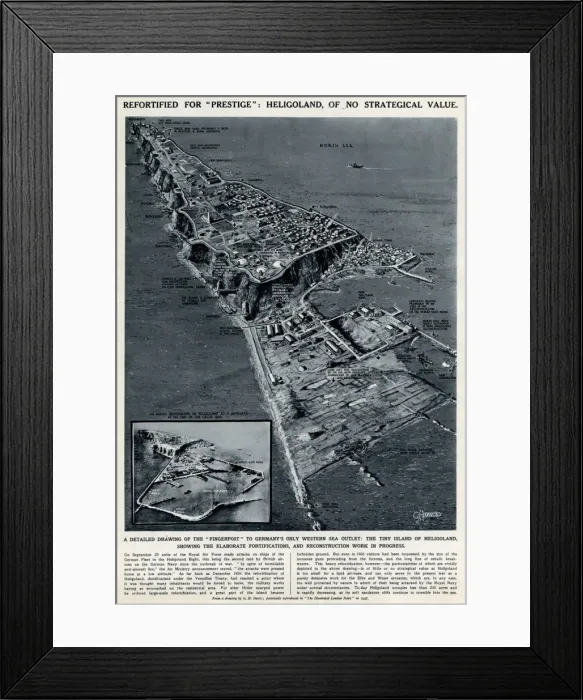 Framed Print : Island of Heligoland by G. H. Davis Framed Print : Island of Heligoland by G. H. Davis