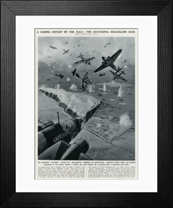 Framed Print : Successful Heligoland raid by G. H. Davis Framed Print : Successful Heligoland raid by G. H. Davis