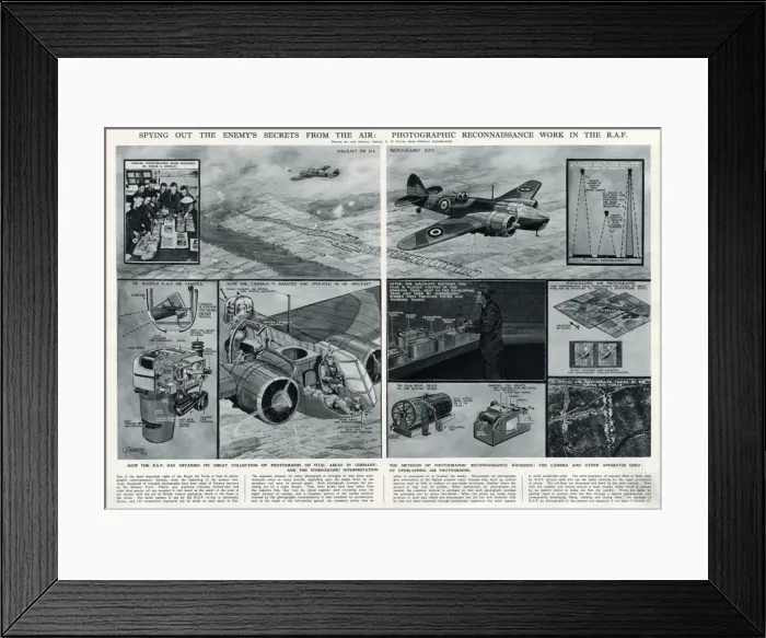 Framed Print : RAF photographic reconnaissance work by G. H. Davis Framed Print : RAF photographic reconnaissance work by G. H. Davis