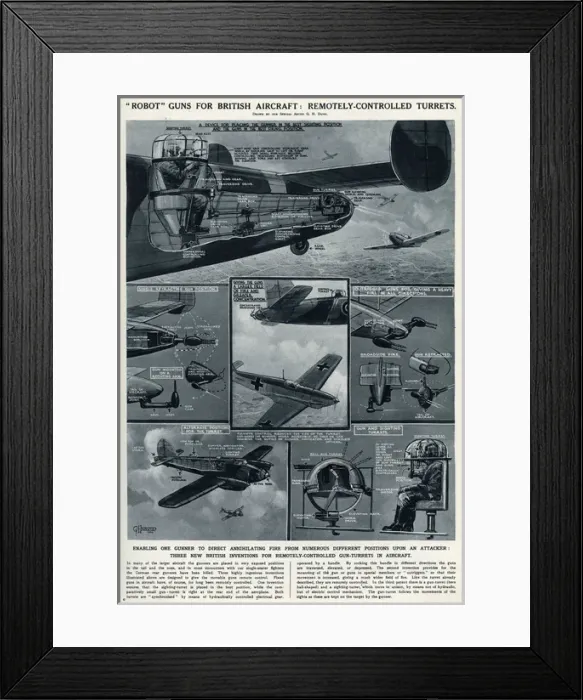 Framed Print : Robot guns for British aircraft by G. H. Davis Framed Print : Robot guns for British aircraft by G. H. Davis