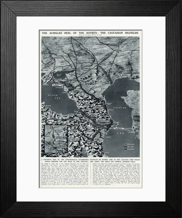Framed Print : Caucasian oilfields by G. H. Davis Framed Print : Caucasian oilfields by G. H. Davis
