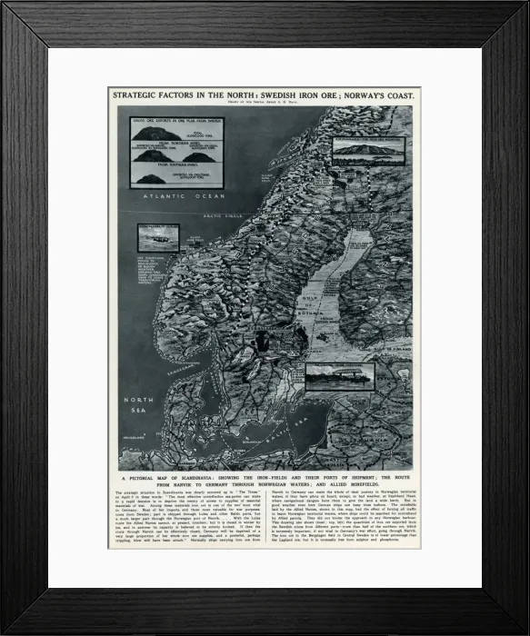 Framed Print : Strategic factors in the north by G. H. Davis