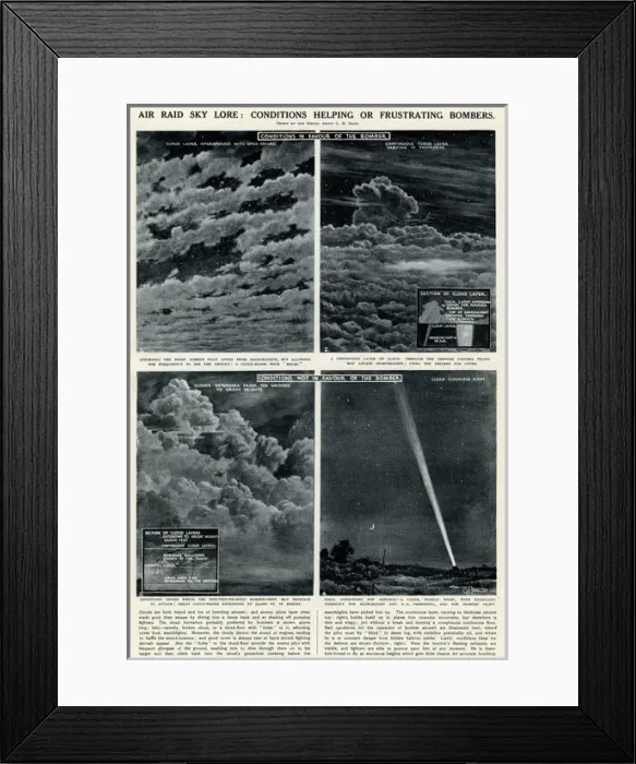 Framed Print : Air raid conditions by G. H. Davis Framed Print : Air raid conditions by G. H. Davis