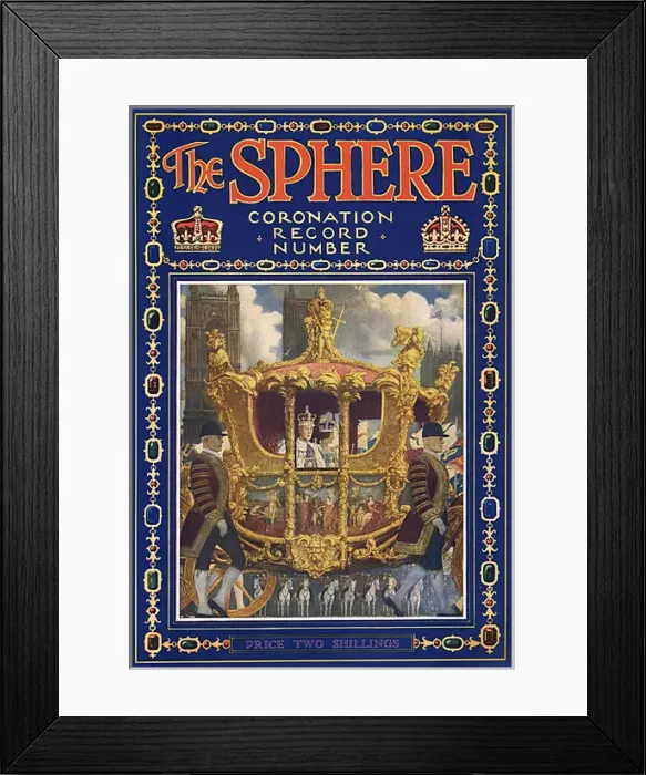 Framed Print : The Sphere Coronation Record Number