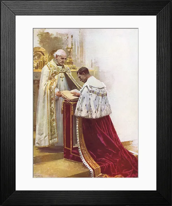 Framed Print : King George VI takes the oath Framed Print : King George VI takes the oath