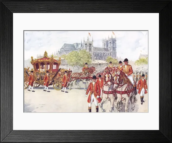 Framed Print : Coronation coach 1937 for George VI Framed Print : Coronation coach 1937 for George VI