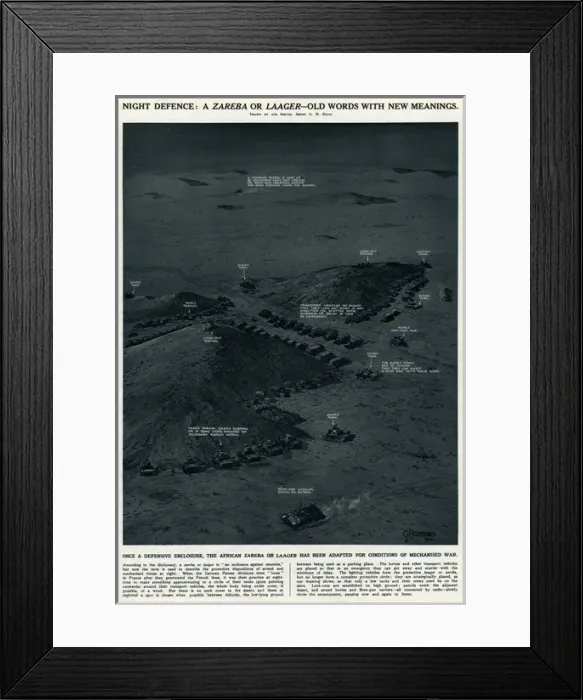 Framed Print : Laager adapted for modern warfare by G. H. Davis Framed Print : Laager adapted for modern warfare by G. H. Davis