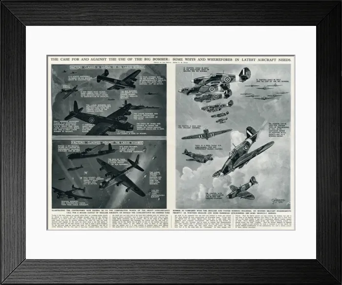 Framed Print : Case for and against the big bomber by G. H. Davis Framed Print : Case for and against the big bomber by G. H. Davis