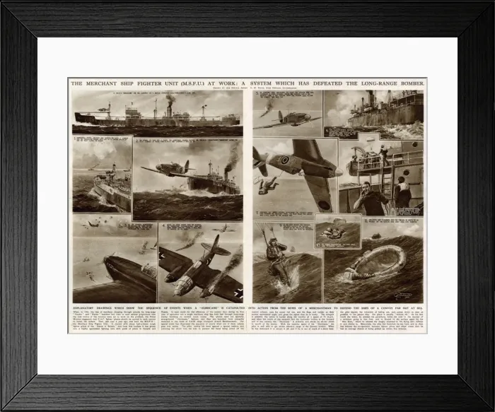 Framed Print : Merchant Ship Fighter Unit by G. H. Davis Framed Print : Merchant Ship Fighter Unit by G. H. Davis
