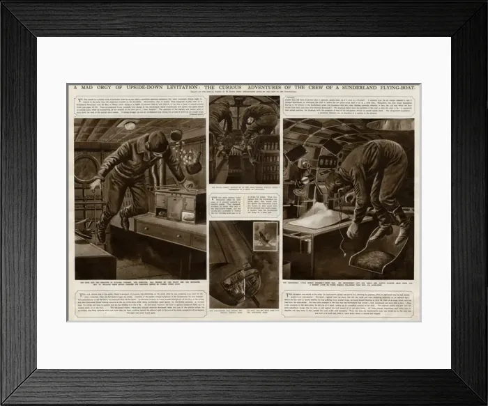 Framed Print : Levitation in Sunderland flying boat by G. H. Davis Framed Print : Levitation in Sunderland flying boat by G. H. Davis