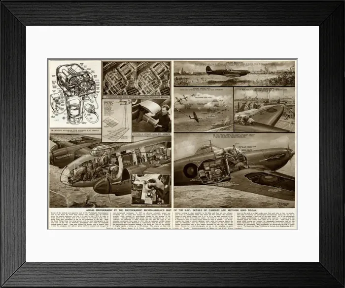Framed Print : Aerial photography by G. H. Davis