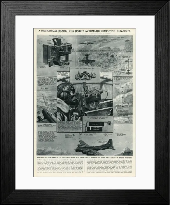 Framed Print : Sperry automatic computing gun sight by G. H. Davis Framed Print : Sperry automatic computing gun sight by G. H. Davis
