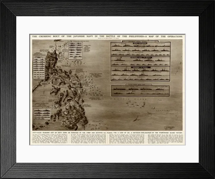Framed Print : Battle of the Philippines by G. H. Davis Framed Print : Battle of the Philippines by G. H. Davis