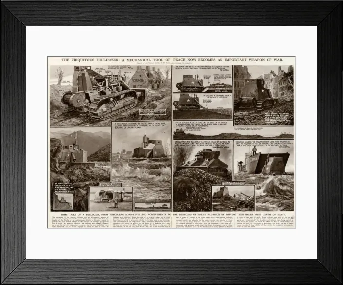 Framed Print : Ubiquitous bulldozer by G. H. Davis Framed Print : Ubiquitous bulldozer by G. H. Davis
