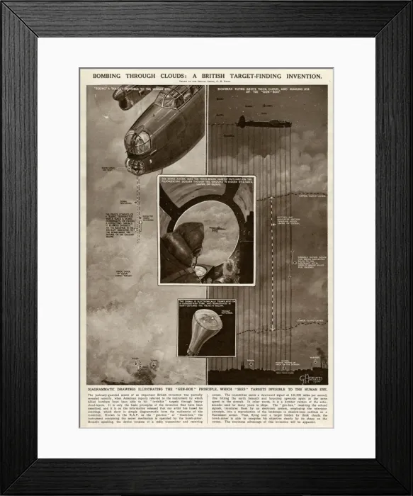 Framed Print : British target-finding invention by G. H. Davis Framed Print : British target-finding invention by G. H. Davis