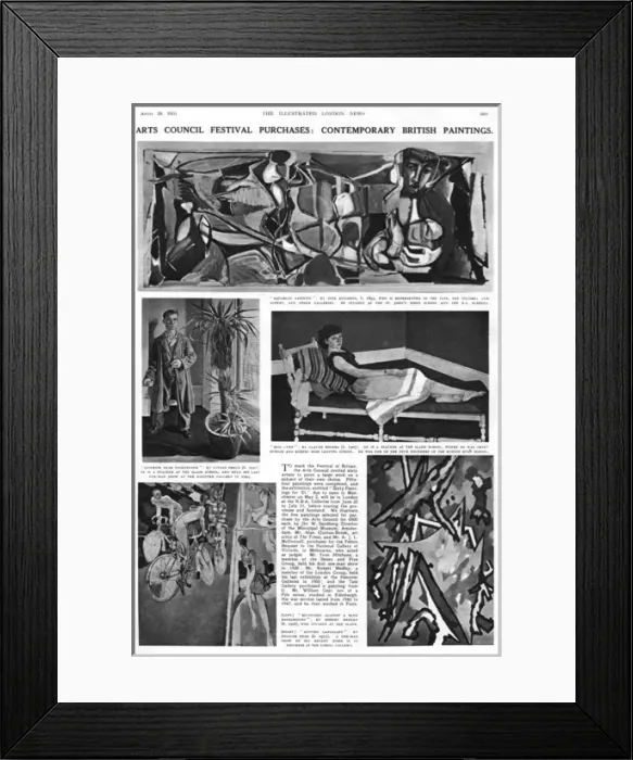 Framed Print : Illustrated London News page, 1951