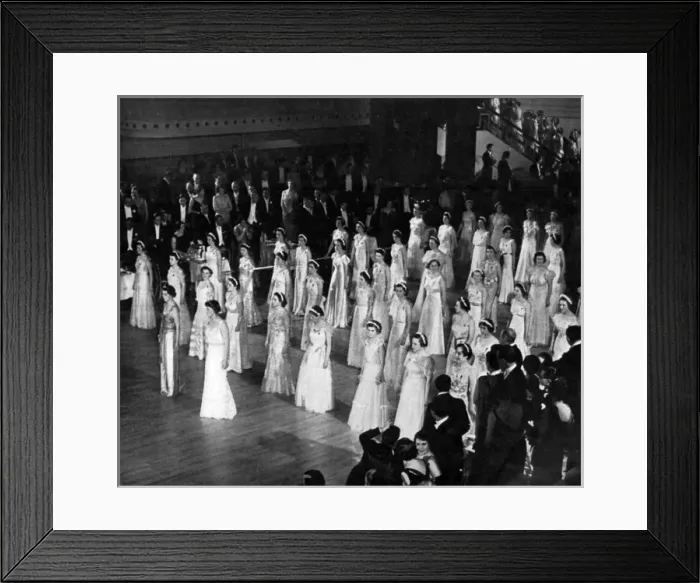 Framed Print : Queen Charlottes Ball, 1937 Framed Print : Queen Charlottes Ball, 1937