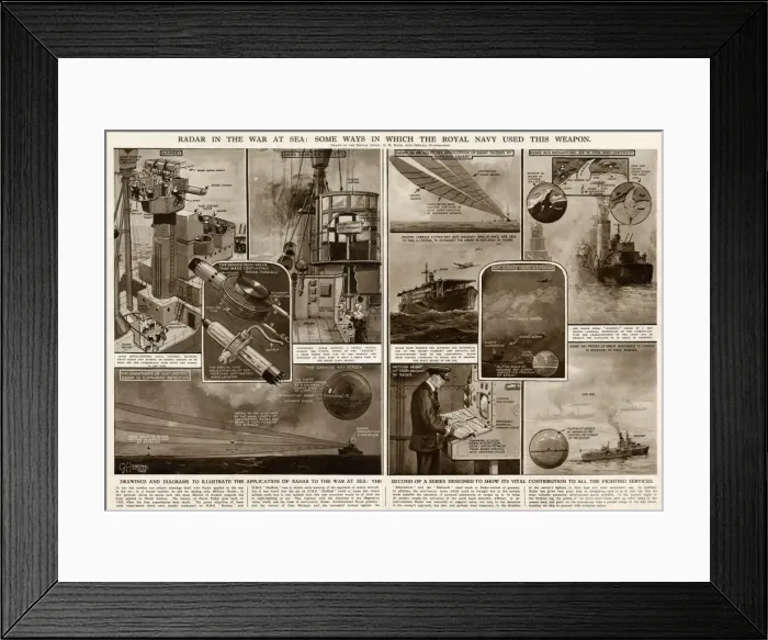Framed Print : Use of radar in the war at sea by G. H. Davis Framed Print : Use of radar in the war at sea by G. H. Davis