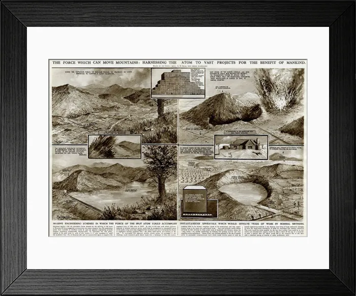 Framed Print : Harnessing the atom by G. H. Davis Framed Print : Harnessing the atom by G. H. Davis