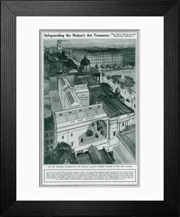 Framed Print : New Wing at the National Gallery, London Framed Print : New Wing at the National Gallery, London