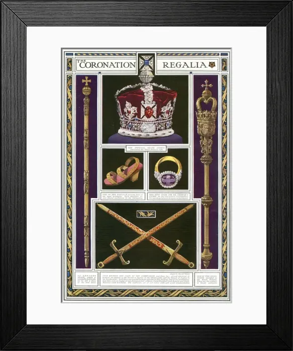 Framed Print : Coronation regalia Framed Print : Coronation regalia
