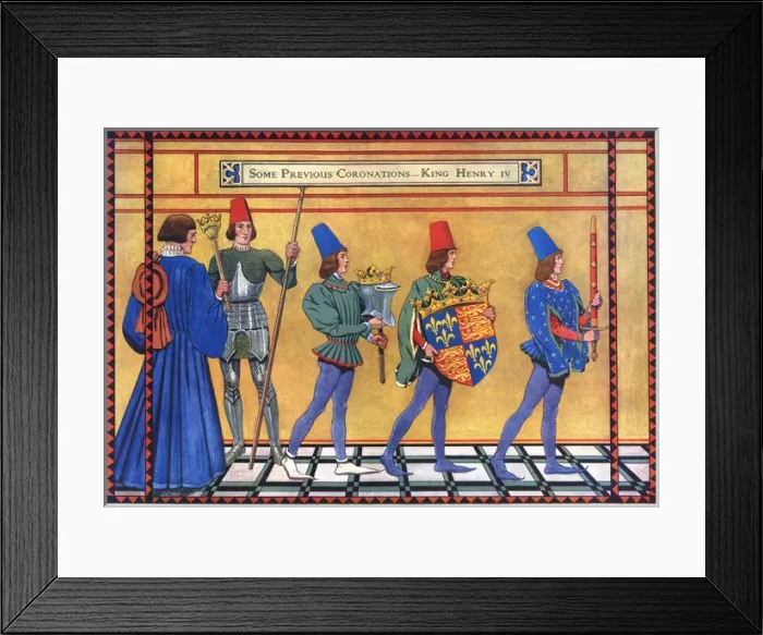 Framed Print : Coronation of King Henry IV Framed Print : Coronation of King Henry IV