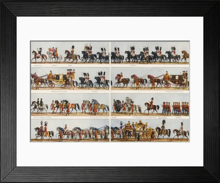 Framed Print : Coronation Procession of Queen Victoria Framed Print : Coronation Procession of Queen Victoria