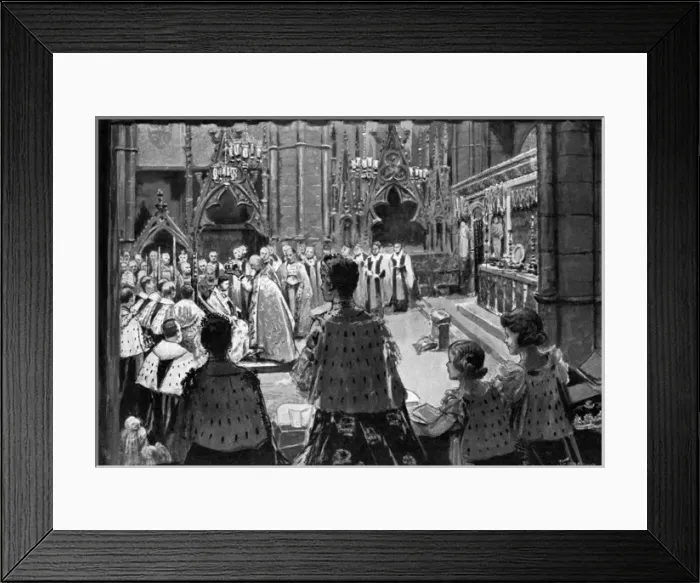 Framed Print : The Royal children watch the 1937 Coronation Framed Print : The Royal children watch the 1937 Coronation