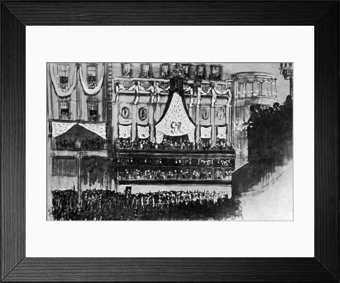 Framed Print : 1937 Coronation - Clubland adorned Framed Print : 1937 Coronation - Clubland adorned