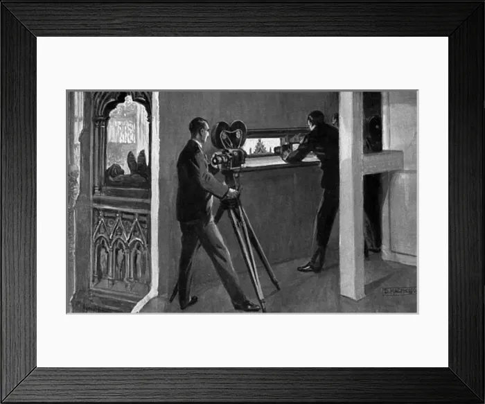Framed Print : Filming the 1937 Coronation