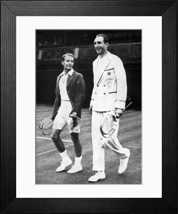 Framed Print : Bunny Austin and Lyttleton Rogers at Wiimbledon Framed Print : Bunny Austin and Lyttleton Rogers at Wiimbledon
