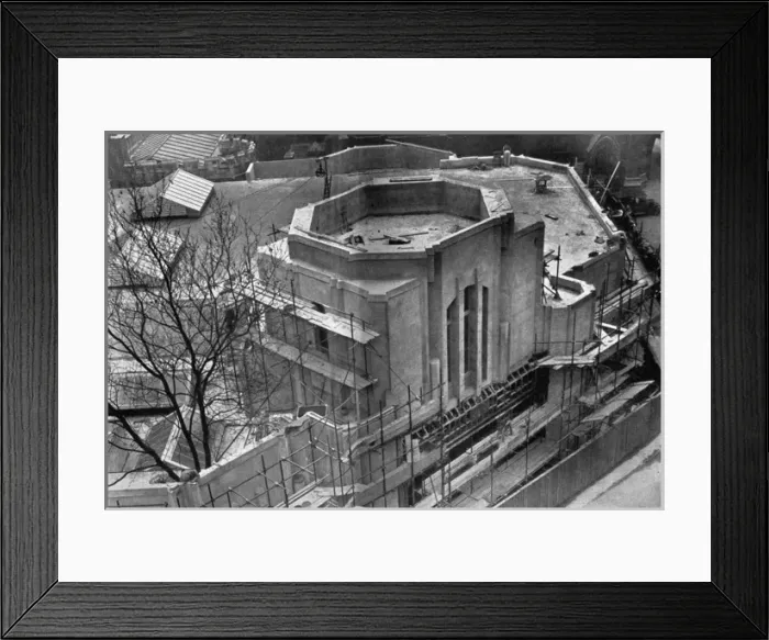 Framed Print : 1937 Coronation, annexe to the Abbey constructed Framed Print : 1937 Coronation, annexe to the Abbey constructed