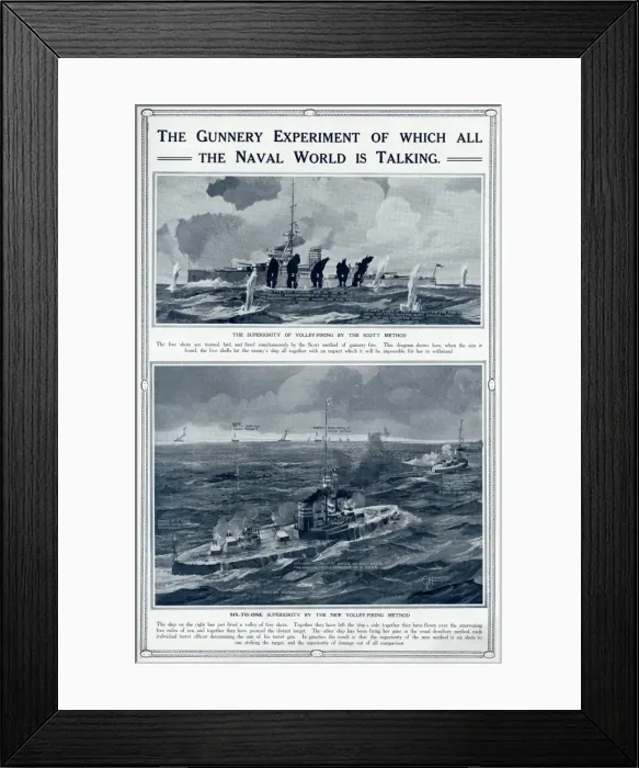 Framed Print : Volley firing by Scott Method by G. H. Davis Framed Print : Volley firing by Scott Method by G. H. Davis