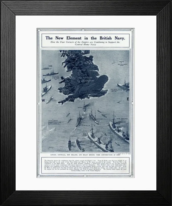 Framed Print : New element in British Navy by G. H. Davis Framed Print : New element in British Navy by G. H. Davis