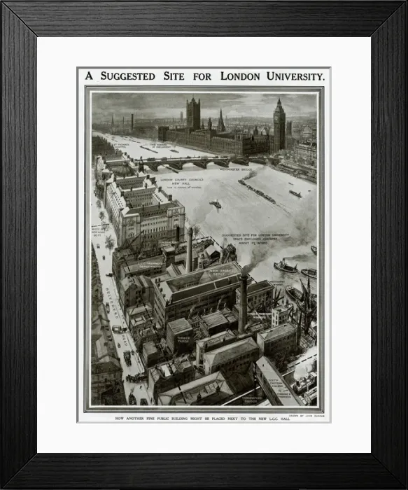 Framed Print : Suggested site for London University Framed Print : Suggested site for London University